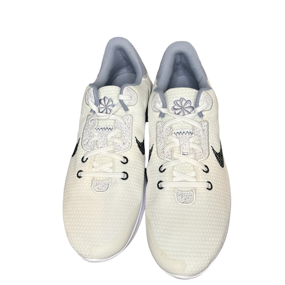 Nike Flex Men’s White and Worn Blue Sneaker New - Picture 2 of 6
